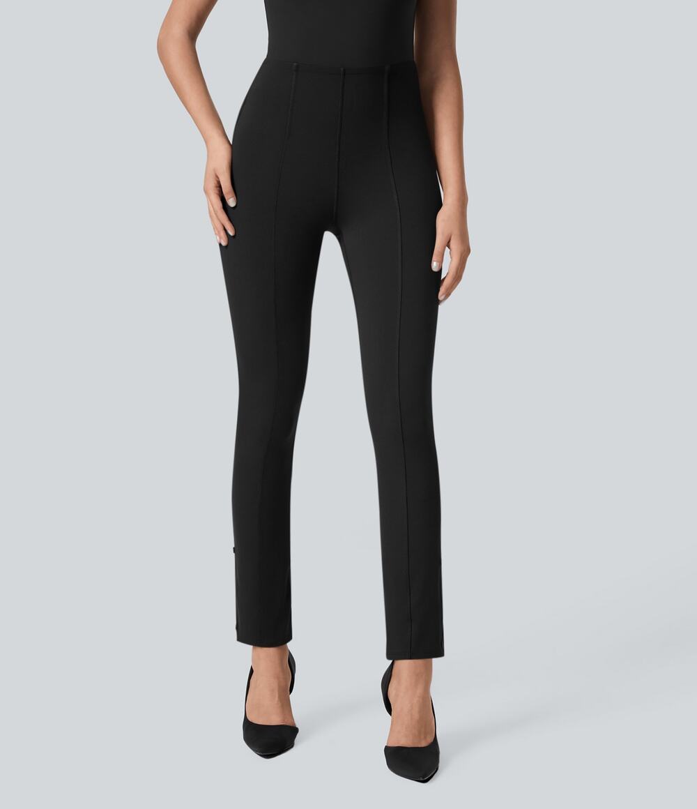 NEW Halara Flex™ High Waisted Tummy Control Adjustable Hem Work 7/8 Pants M